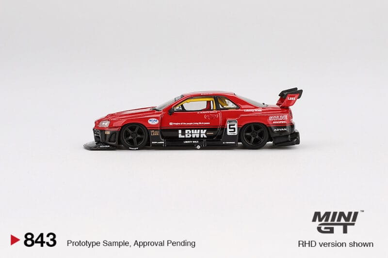 NISSAN LBER34 SUPER SILHOUETTE SKYLINE REDBLACK - Image 3