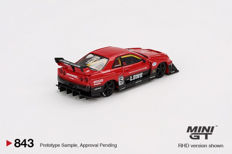 NISSAN LBER34 SUPER SILHOUETTE SKYLINE REDBLACK - Image 2