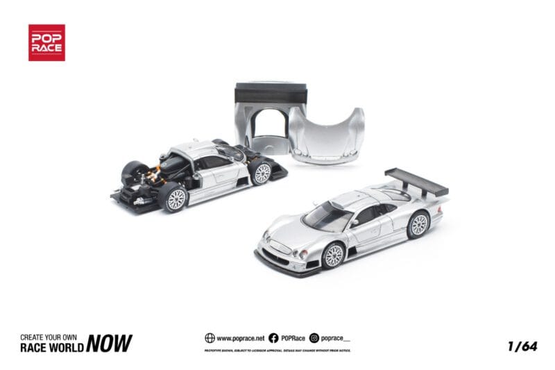 MERCEDES-BENZ AMG CLK GTR - SILVER